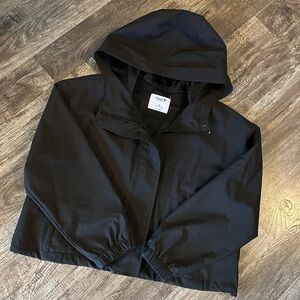 NWOT - Black Hooded Women's Jacket (XS)